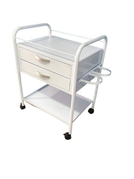 Mesa De Curacion Pintada 2 Gavetas Aro Porta Guardian 079-A