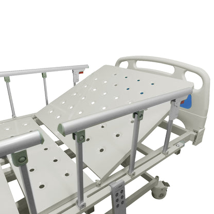 Cama Hospitalaria Electrica, barandas plegabes en aluminio, altura graduable phy