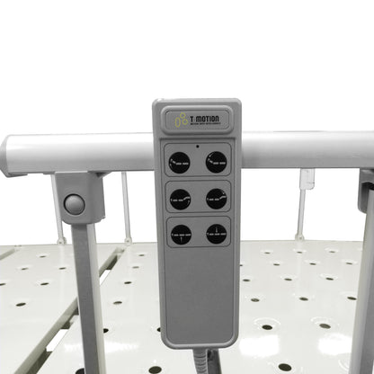 Cama Hospitalaria Electrica, barandas plegabes en aluminio, altura graduable phy