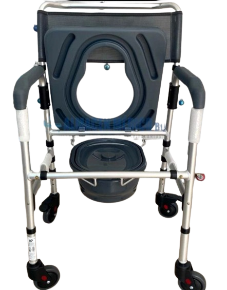 Silla Sanitaria Con Ruedas Y Marco En Aluminio