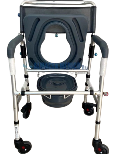 Silla Sanitaria Con Ruedas Y Marco En Aluminio