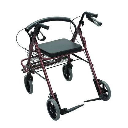 Caminador Rollator 4 Ruedas Con Silla Y Reposa Pies  Ref-Ft410 