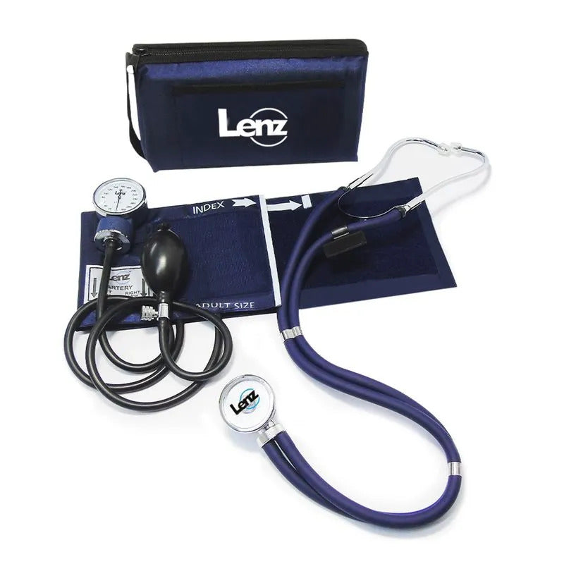 Kit De Tensiómetro + Fonendoscopio Rappaport Lenz Navy