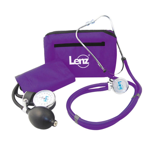 Kit De Tensiómetro + Fonendoscopio Rappaport Lenz Purpura